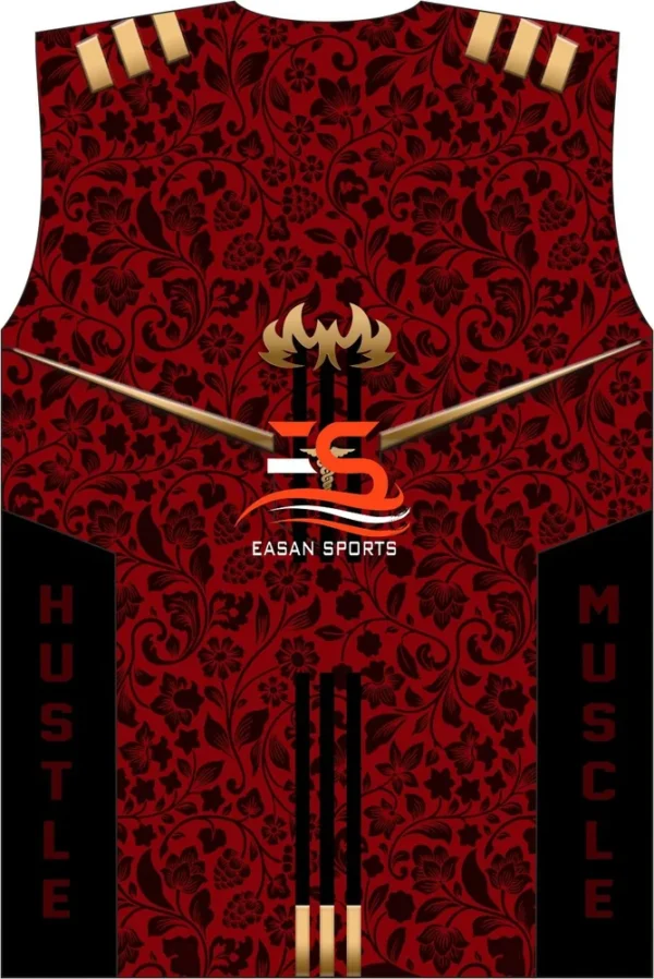 Customized Maroon Sports Jersey-1