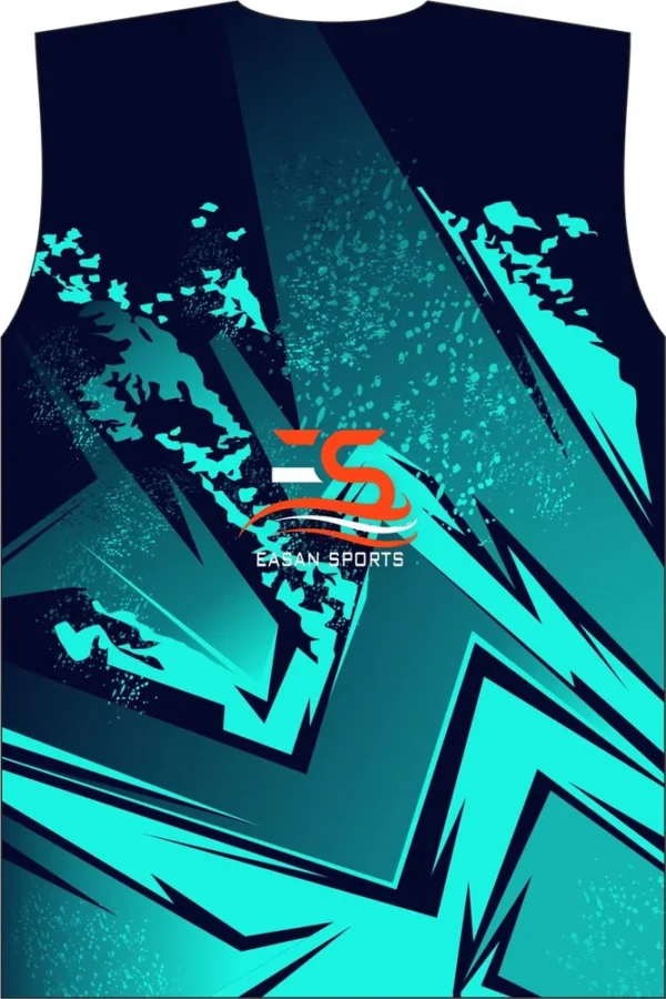 Customized Teal Basketball Jersey-4