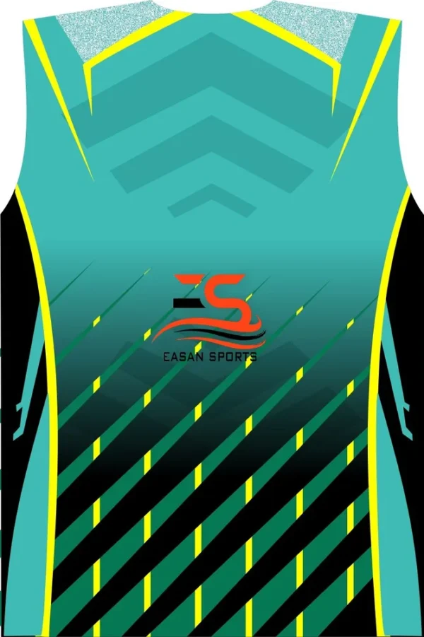 Customized Teal Cricket Jersey-1