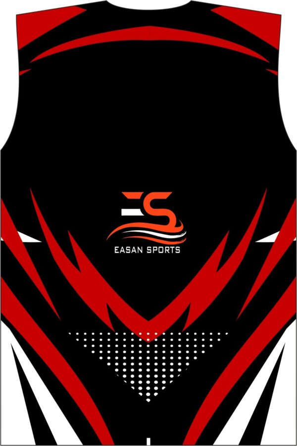 Black Red Designer Sports Jersey 1