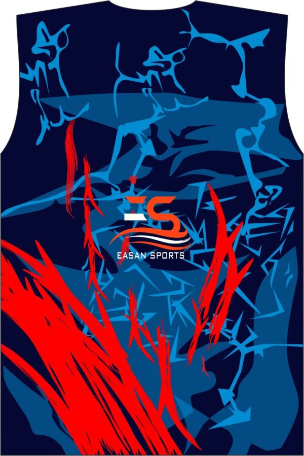 Blue Red Designer Sports Jersey 2